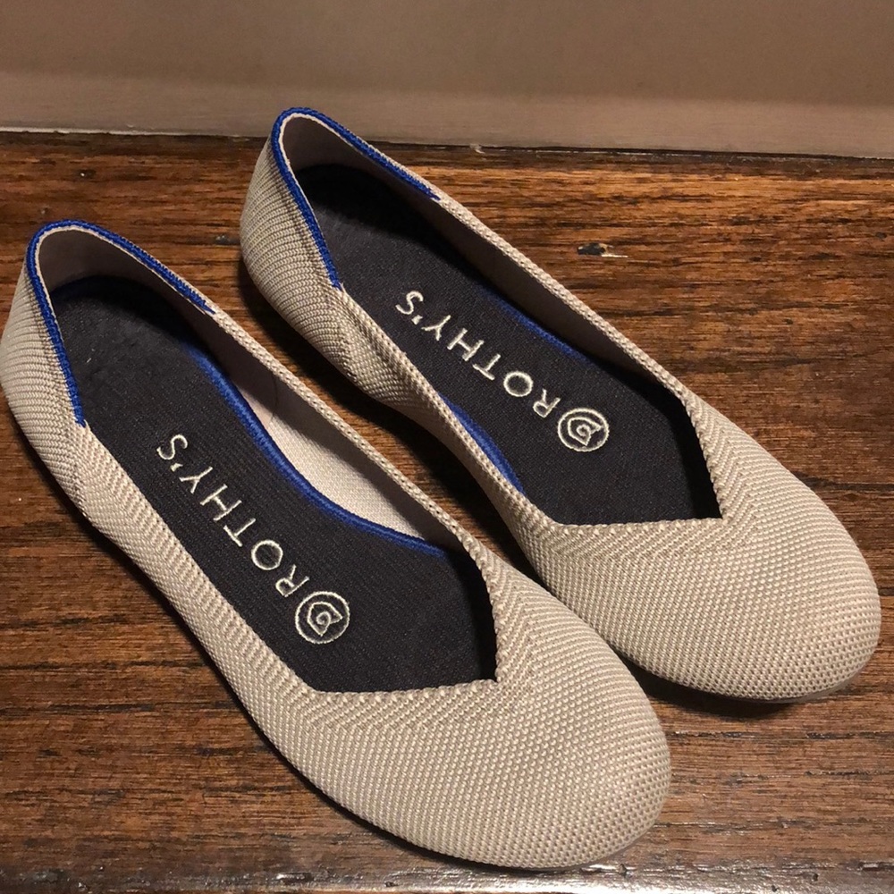 Rothy’s gray flats